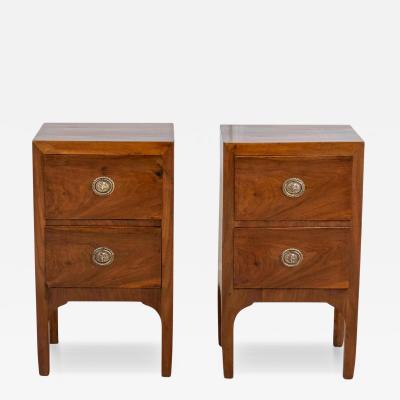 Italian 18th Century Directoire Period Bedside Tables Pair