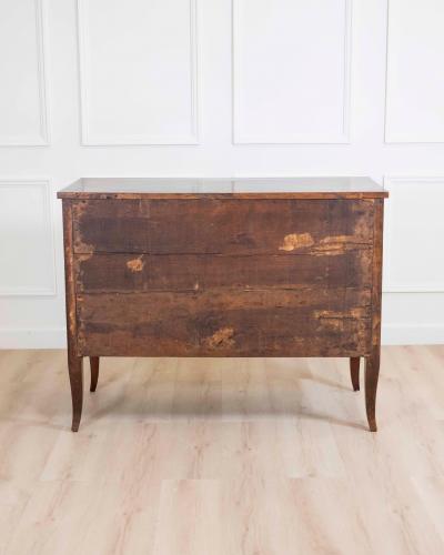 Italian 18th Century Directoire Walnut Chest of Drawers