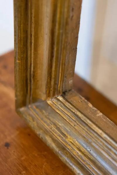 Italian 18th Century Giltwood Painting or Photo Frame with Rustic Character