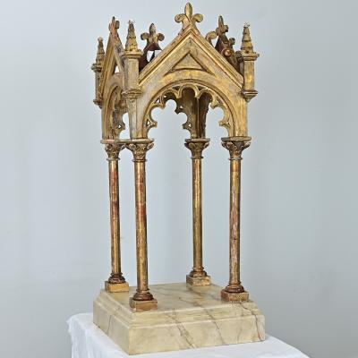 Italian 18th Century Gothic Revival Altar on Pedestal