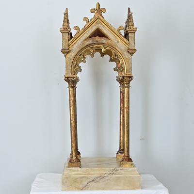 Italian 18th Century Gothic Revival Altar on Pedestal