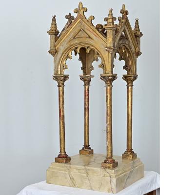 Italian 18th Century Gothic Revival Altar on Pedestal