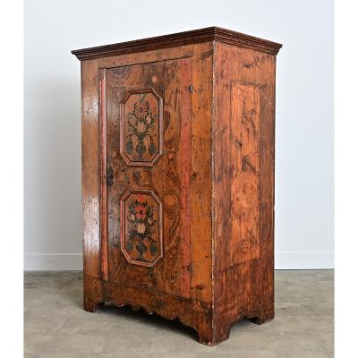 Italian 18th Century Painted Wardrobe