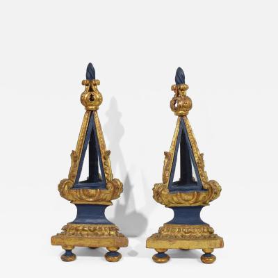Italian 18th Century Pair Baroque Carved Wooden Reliquary Shrines