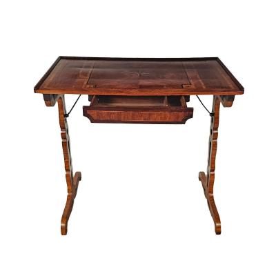 Italian 18th Century Parquetry Inlaid Campaign Desk