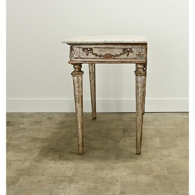 Italian 18th Century Silver Gilt Marble Console