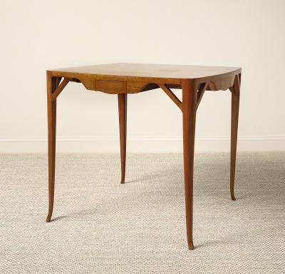 Italian 1920s Walnut Game Table