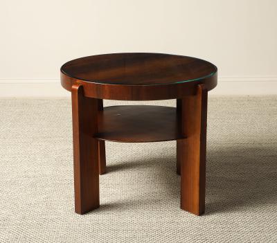Italian 1930s Art Deco Walnut Side Table