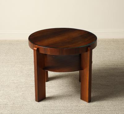 Italian 1930s Art Deco Walnut Side Table