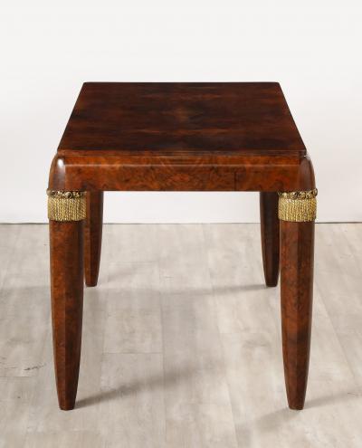 Italian 1930s Burl Walnut Writing Desk