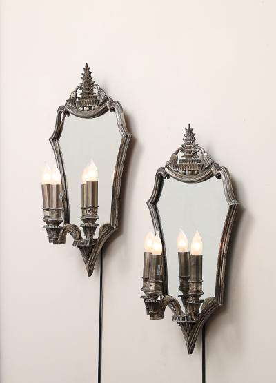 Italian 1930s Mirrored Wall Lights
