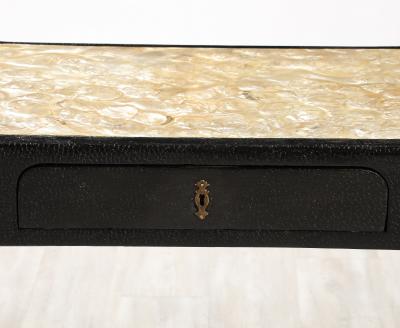 Italian 1930s Mother of Pearl Hand Carved Table