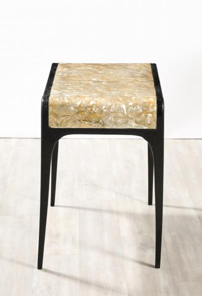 Italian 1930s Mother of Pearl Hand Carved Table