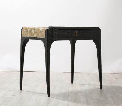 Italian 1930s Mother of Pearl Hand Carved Table