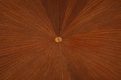 Italian 1940s Carved Oak Center Table