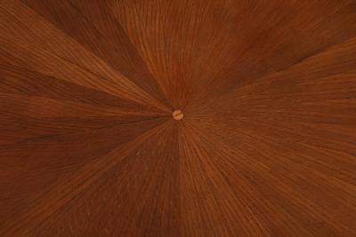 Italian 1940s Carved Oak Center Table