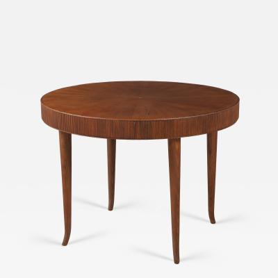 Italian 1940s Carved Oak Center Table