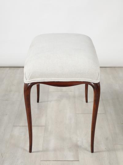 Italian 1940s Walnut Bench