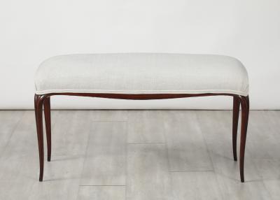 Italian 1940s Walnut Bench