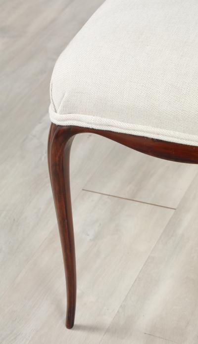 Italian 1940s Walnut Bench