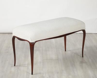 Italian 1940s Walnut Bench