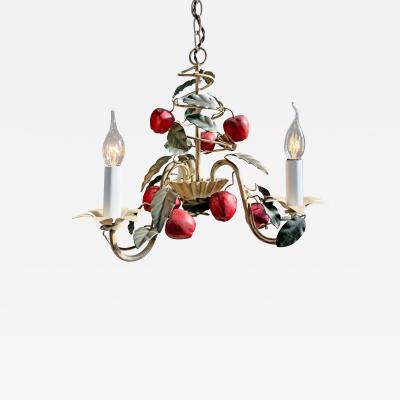 Italian 1950s Apple Tole Chandelier