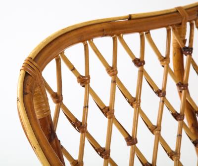 Italian 1950s Bamboo Settee