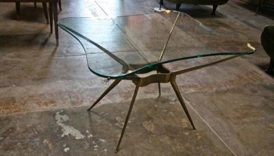 Italian 1950s Brass Cocktail Table