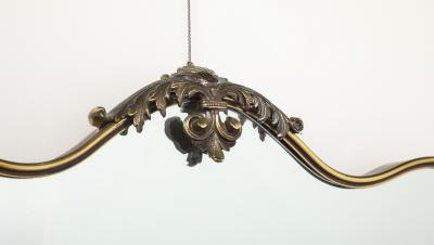 Italian 1950s Brass Shaped Beveled Mirror