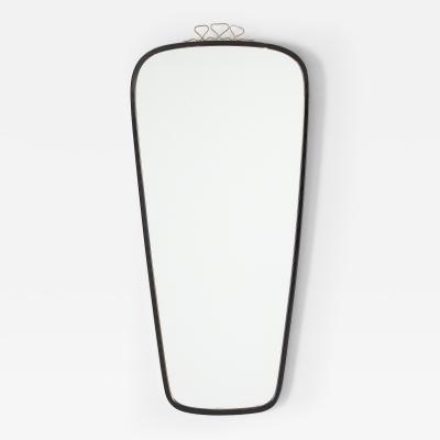 Italian 1950s Metal and Brass Mirror