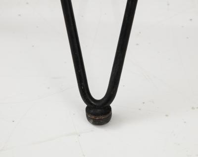 Italian 1950s Wrought Iron Square Upholstered Stools