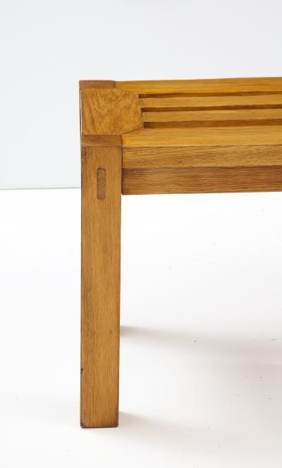 Italian 1960 s Oak Slat Bench
