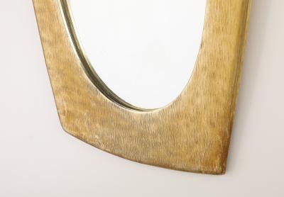 Italian 1960s Brass Framed MirrorItalian