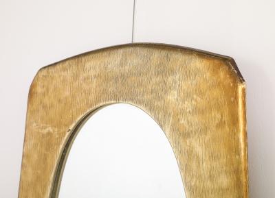Italian 1960s Brass Framed MirrorItalian