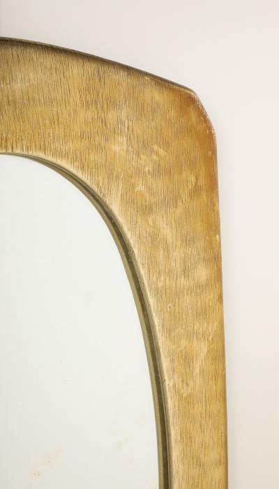 Italian 1960s Brass Framed MirrorItalian