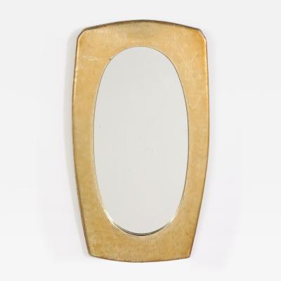 Italian 1960s Brass Framed MirrorItalian
