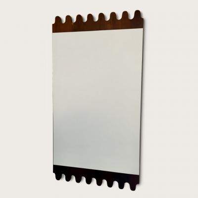 Italian 1960s Pair of Cherrywood Mirrors