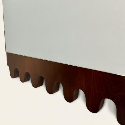 Italian 1960s Pair of Cherrywood Mirrors