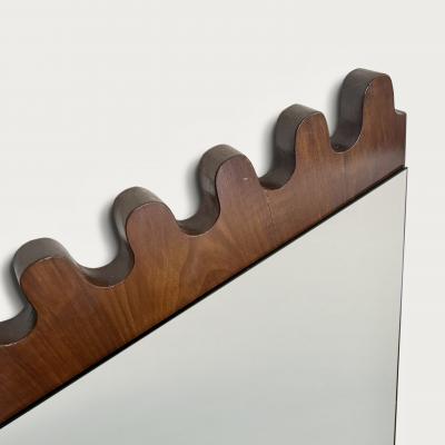 Italian 1960s Pair of Cherrywood Mirrors