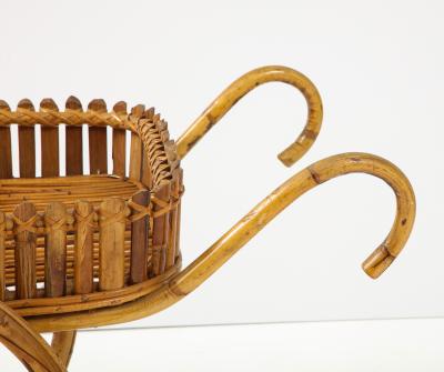 Italian 1970s Bamboo Bar Cart