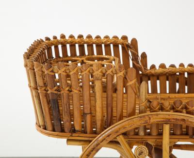 Italian 1970s Bamboo Bar Cart