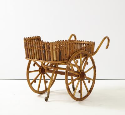 Italian 1970s Bamboo Bar Cart