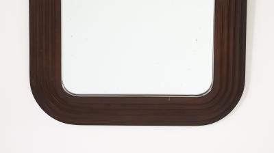 Italian 1970s Lacquered Metal Wall Mirror