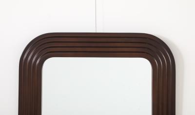 Italian 1970s Lacquered Metal Wall Mirror