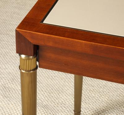 Italian 1970s Mahogany Neoclassical Style Writing Desk
