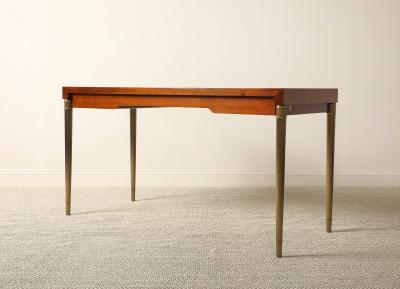 Italian 1970s Mahogany Neoclassical Style Writing Desk