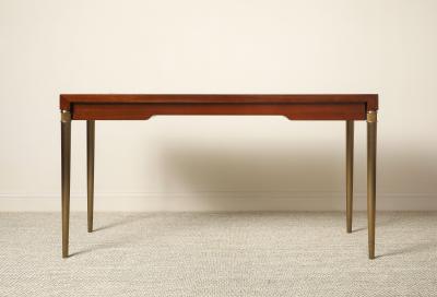 Italian 1970s Mahogany Neoclassical Style Writing Desk