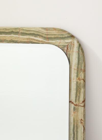 Italian 1970s Square Marble Mirror