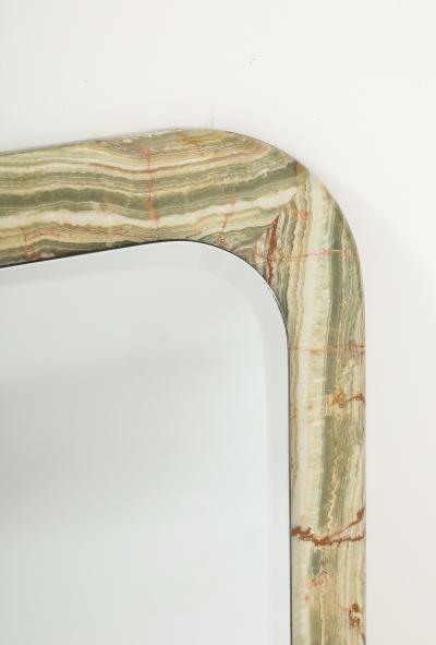 Italian 1970s Square Marble Mirror