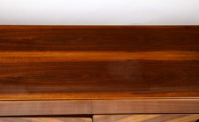 Italian 1970s Walnut Credenza Cabinet